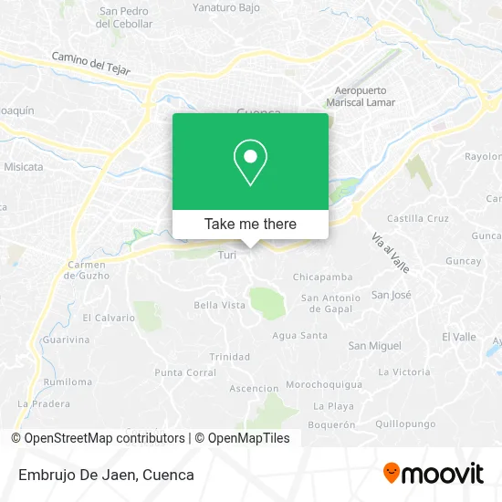 Embrujo De Jaen map