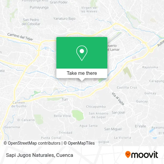 Sapi Jugos Naturales map