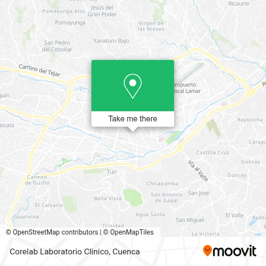 Corelab Laboratorio Clinico map