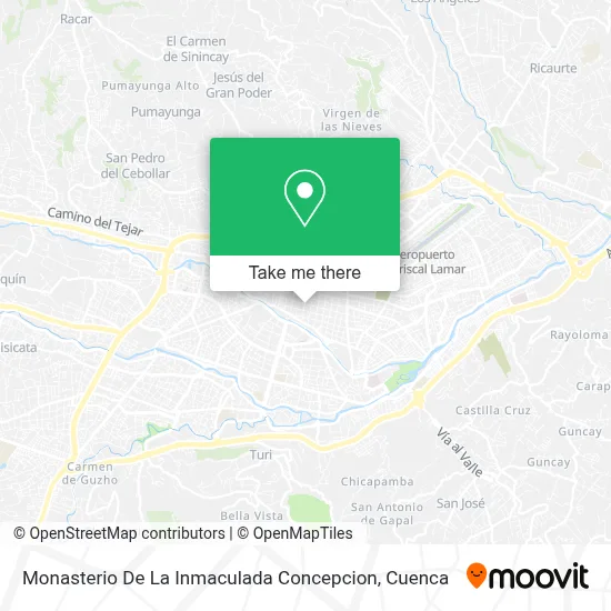Monasterio De La Inmaculada Concepcion map