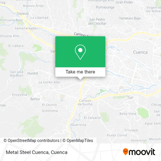 Metal Steel Cuenca map