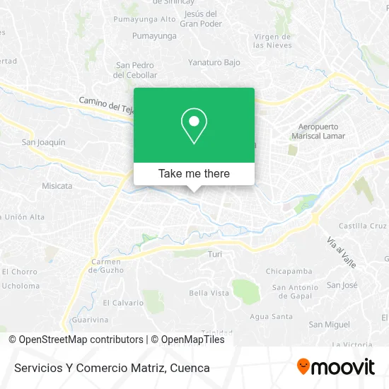 Servicios Y Comercio Matriz map