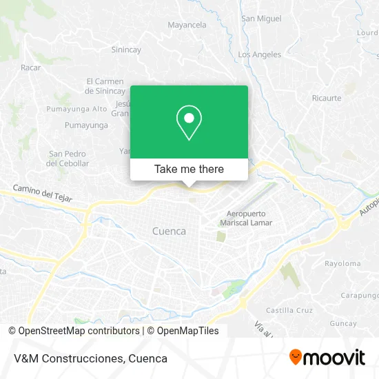 V&M Construcciones map