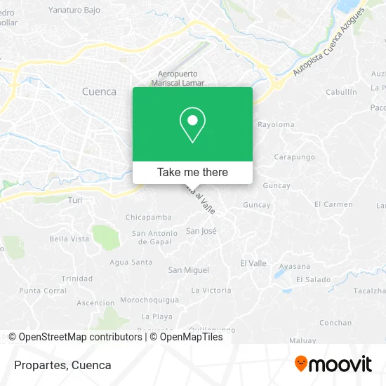 Propartes map