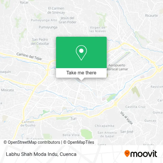 Labhu Shah Moda Indu map