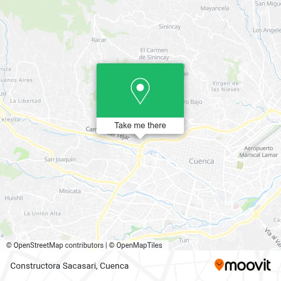 Constructora Sacasari map