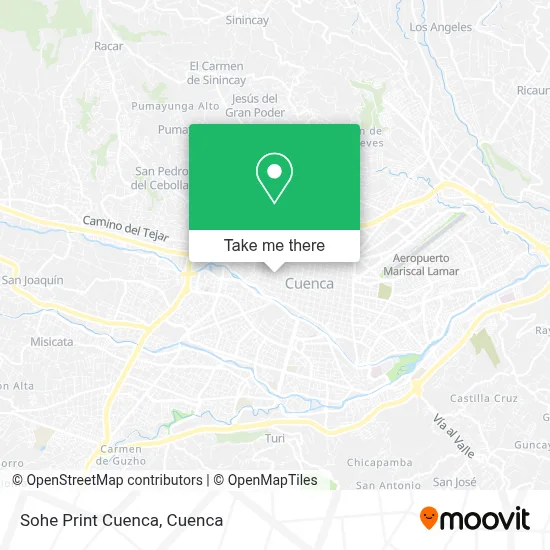 Sohe Print Cuenca map