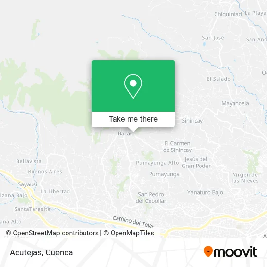 Acutejas map