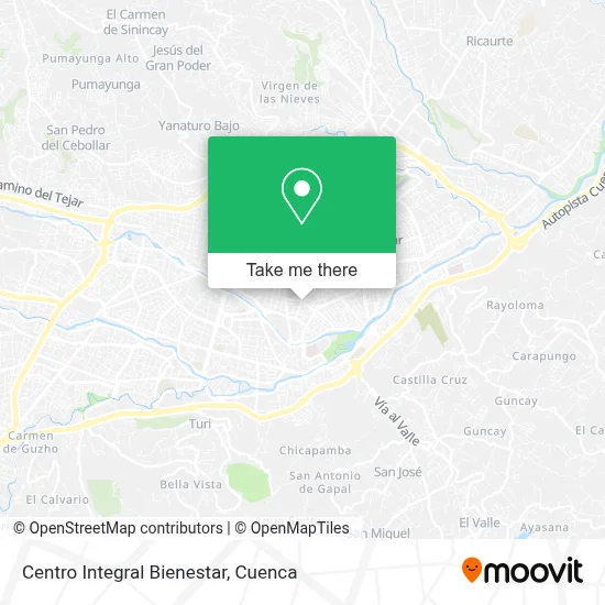 Centro Integral Bienestar map