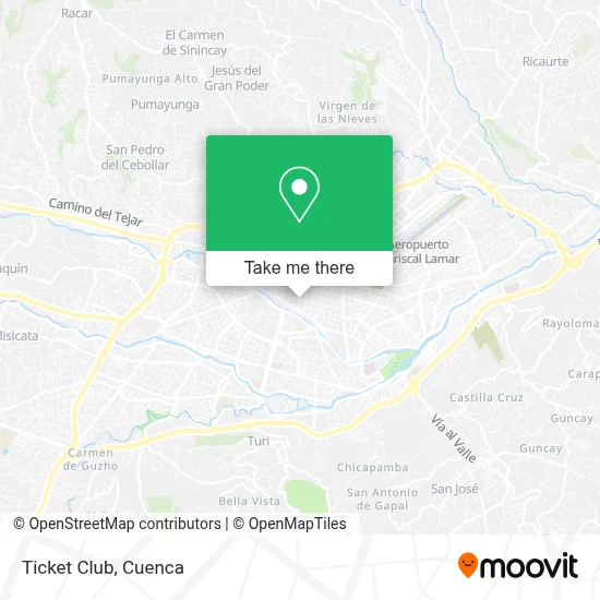 Ticket Club map