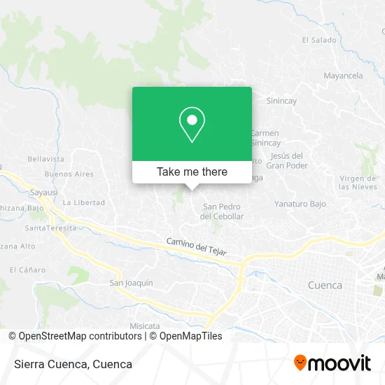 Sierra Cuenca map