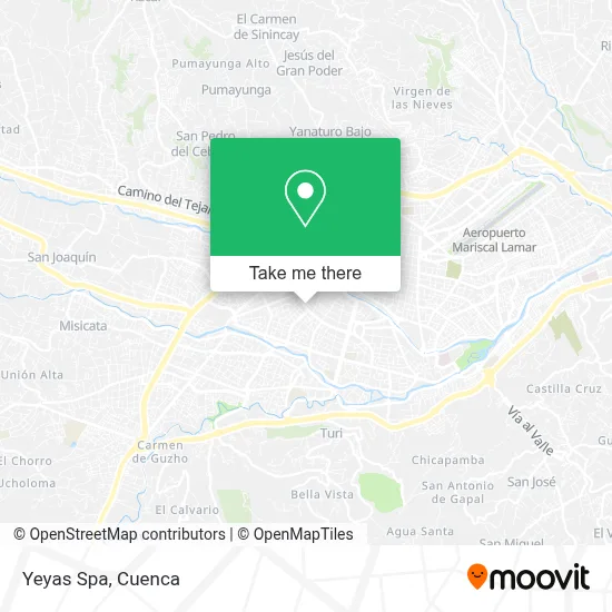 Yeyas Spa map