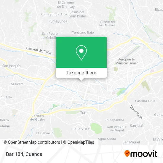 Bar 184 map