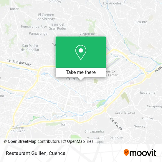 Restaurant Guillen map