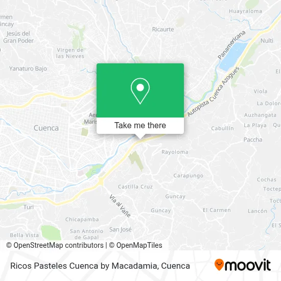 Ricos Pasteles Cuenca by Macadamia map