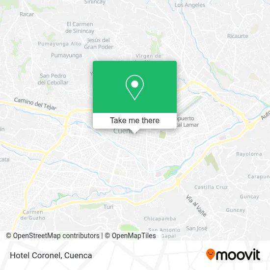 Hotel Coronel map