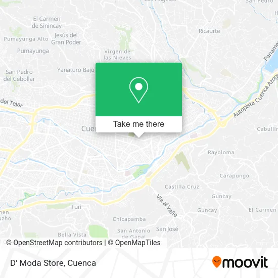 D' Moda Store map