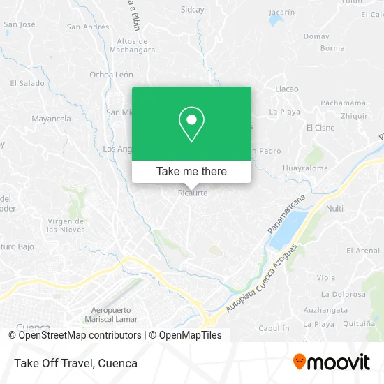 Take Off Travel map