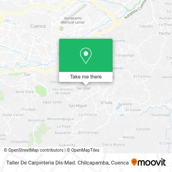 Taller De Carpinteria Dis-Mad. Chilcapamba map
