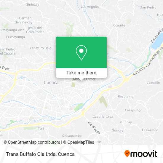 Trans Buffalo Cia Ltda map