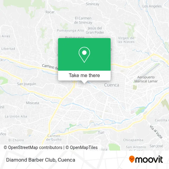 Diamond Barber Club map