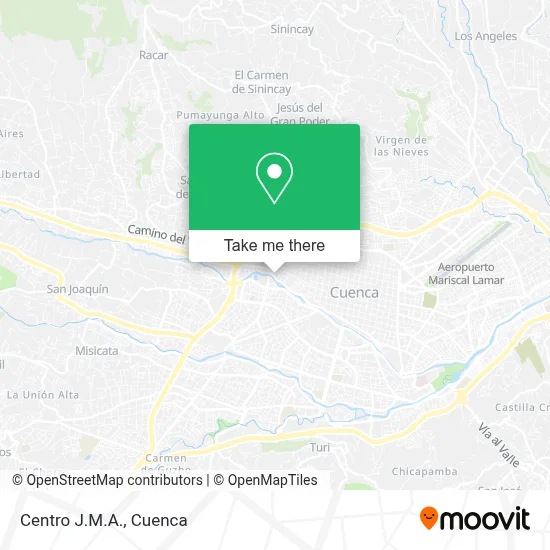 Centro J.M.A. map