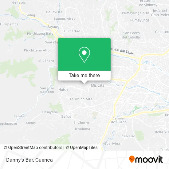 Danny's Bar map