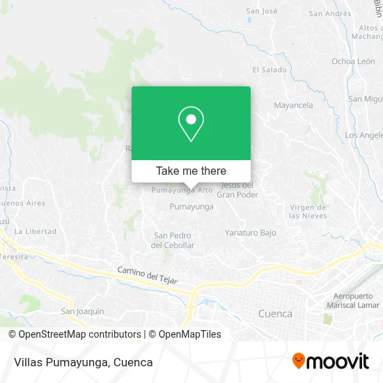 Villas Pumayunga map