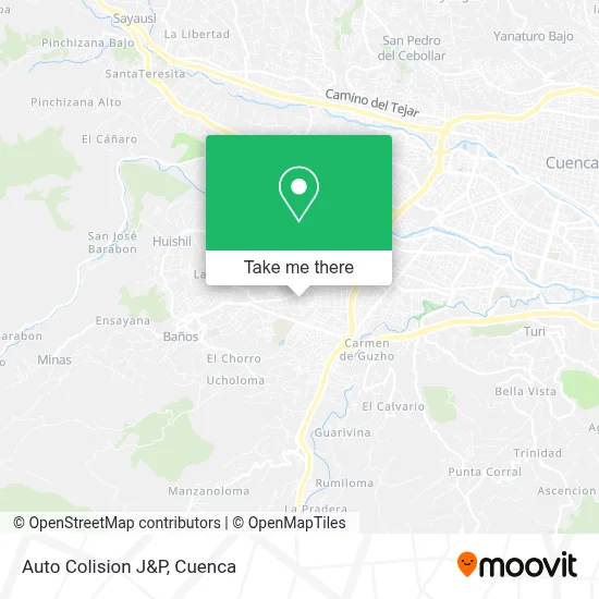 Auto Colision J&P map