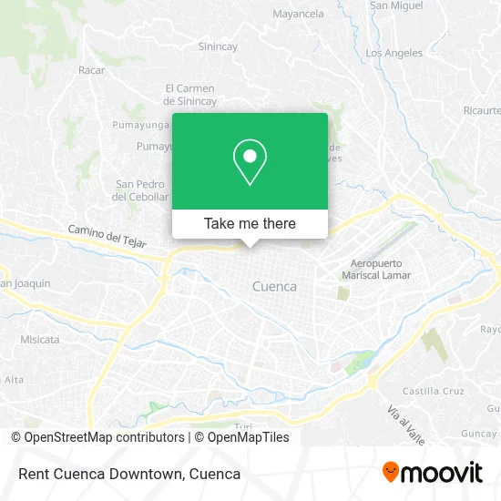 Rent Cuenca Downtown map