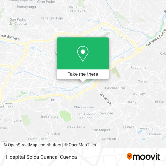 Hospital Solca Cuenca map