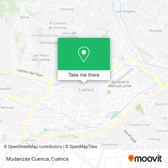 Mudanzas Cuenca map