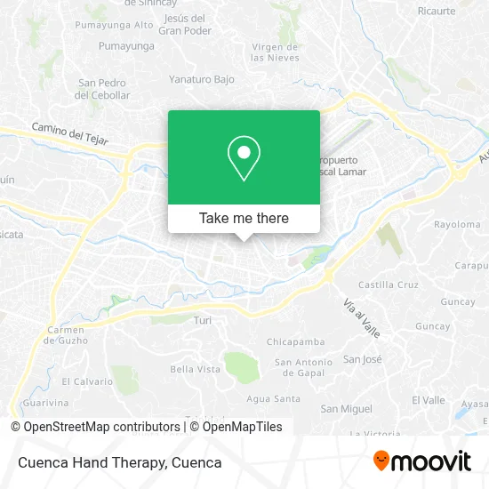 Cuenca Hand Therapy map