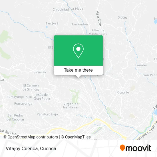 Vitajoy Cuenca map