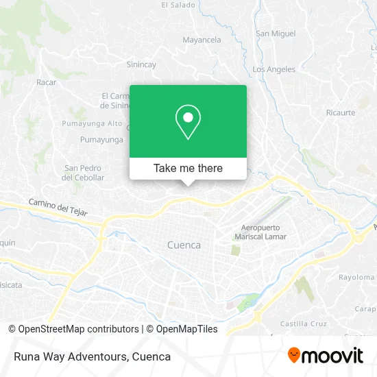 Runa Way Adventours map