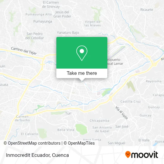 Inmocredit Ecuador map