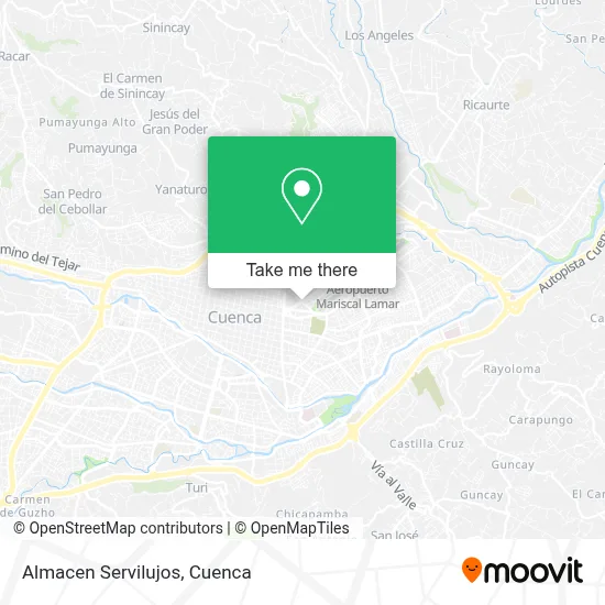 Almacen Servilujos map