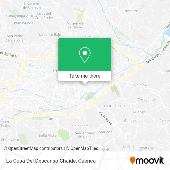 La Casa Del Descanso Chaide map