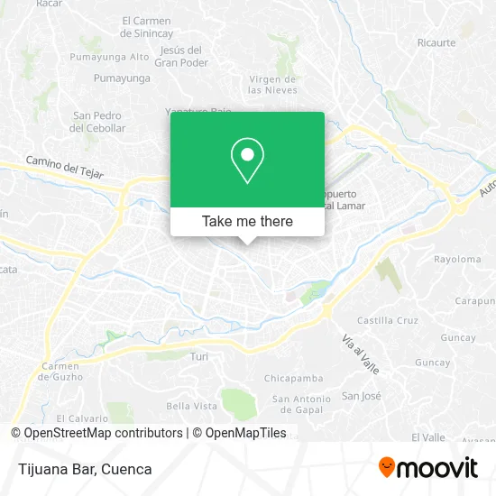Bar Tijuana map