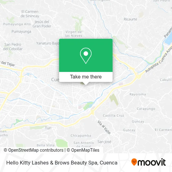 Hello Kitty Lashes & Brows Beauty Spa map