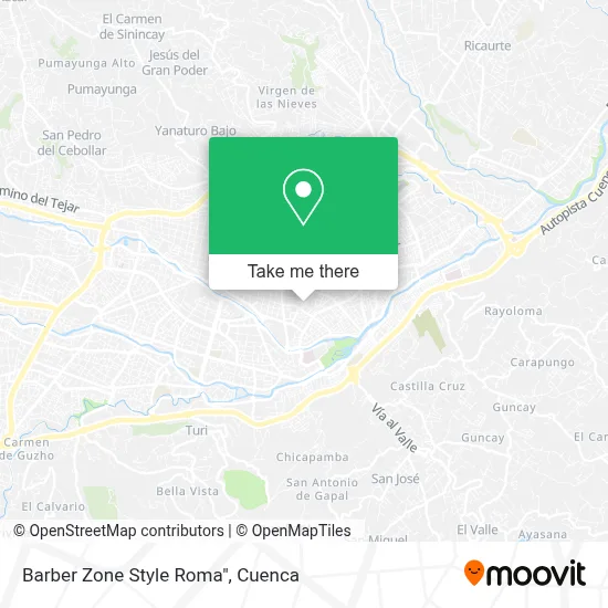Barber Zone Style Roma" map