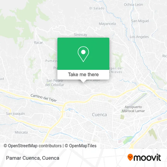 Pamar Cuenca map