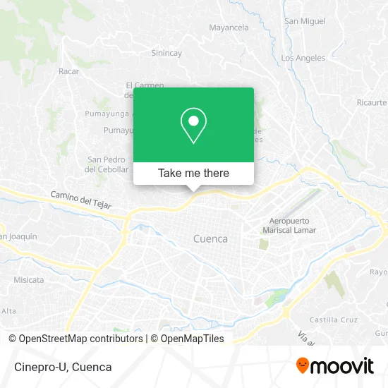 Cinepro-U map