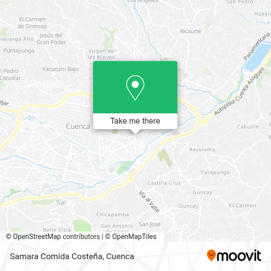 Samara Comida Costeña map