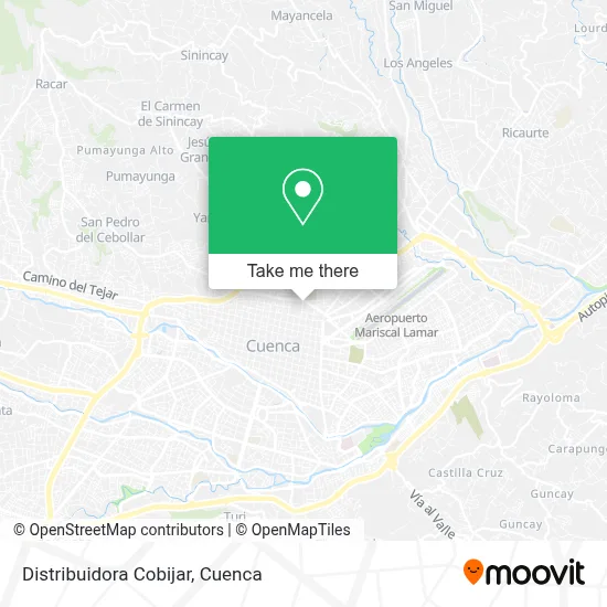 Distribuidora Cobijar map