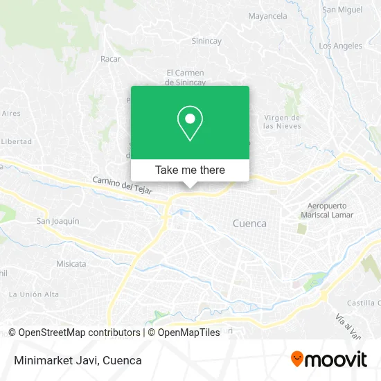 Minimarket Javi map