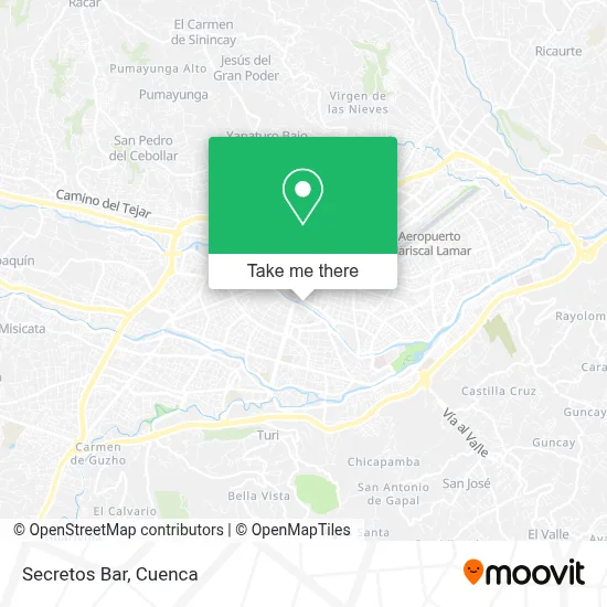 Secretos Bar map