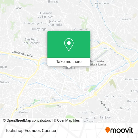 Techshop Ecuador map