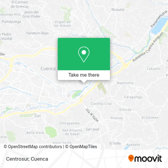 Centrosur map