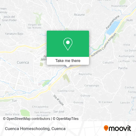 Cuenca Homeschooling map